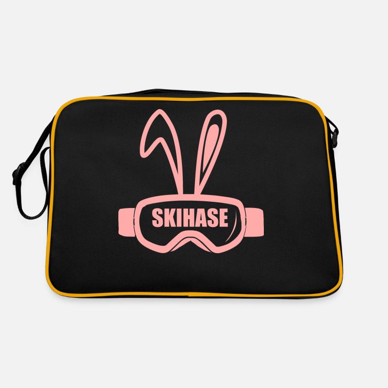Ski piste - Retro Bag - black/gold
