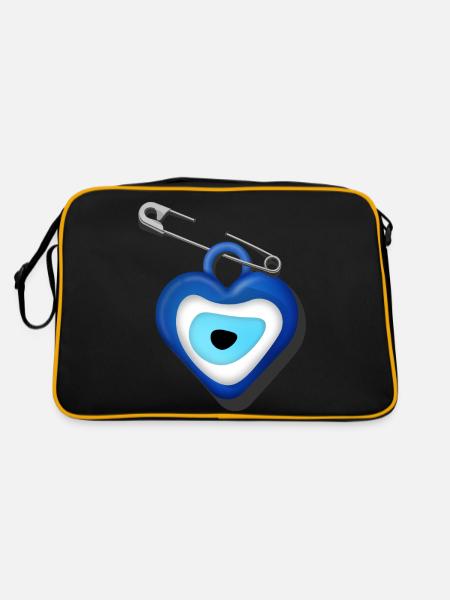 Nazar - Retro Bag - black/gold - Back