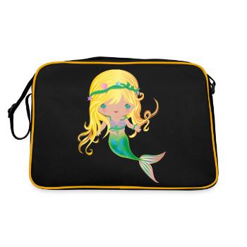 Mermaid Blonde Pink - Merrjungfrau blond - Sac Retro - noir/or - Dos