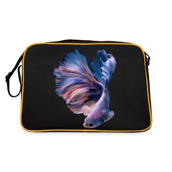 Betta Fish , aqarium hobby - Sac Retro - noir/or - Dos