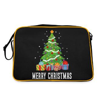 Merry Christmas Merry Christmas Gift - Retro Bag - black/gold - Back
