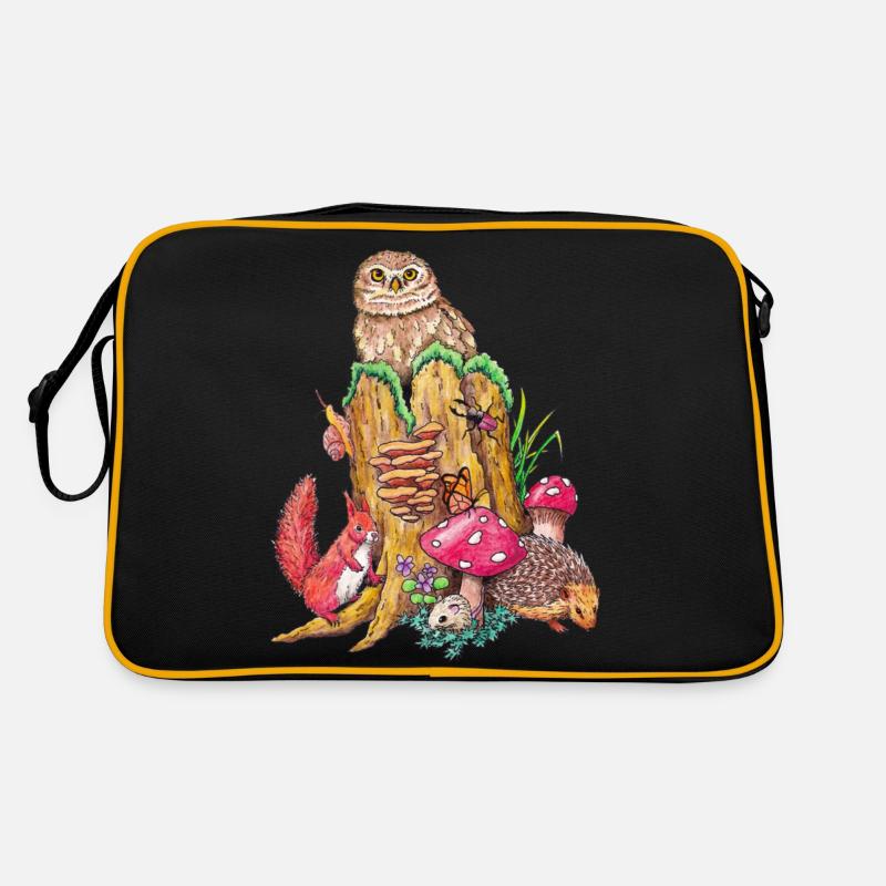 Waldtiere Retro Tasche