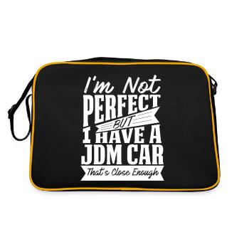 PERFEKT MIT JDM - Retro Tasche - Schwarz/Gold - Hinten