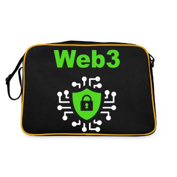 Web3 Cryptocurrency Blockchain Software Developer - Retro Bag - black/gold - Back