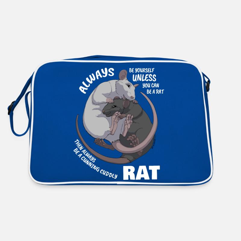 Sei immer du selbst außer du kannst eine Ratte sei Retro Tasche