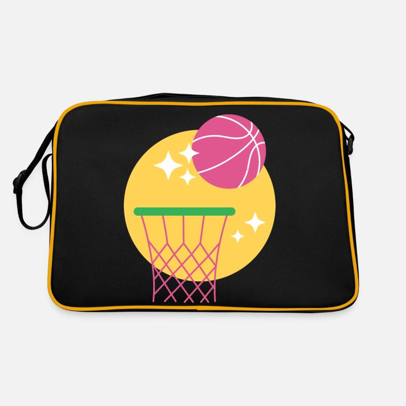 Conception de panier de basket-ball Sac Retro