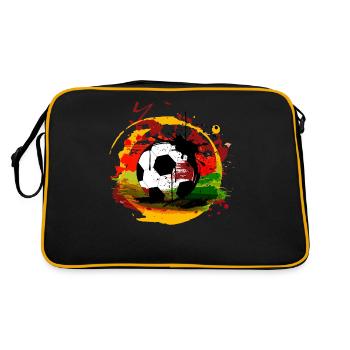 Football Allemagne - Sac Retro - noir/or - Dos