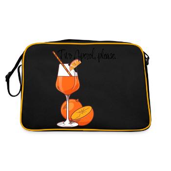 Chic Shirt Summer Drink Enjoy - Retro Bag - black/gold - Back