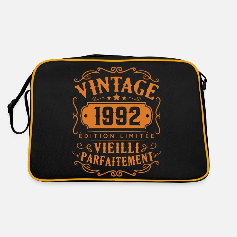 Vintage 1992 Edition Limitée - Sac Retro - noir/or