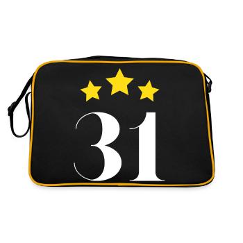 31e anniversaire étoilé - Sac Retro - noir/or - Dos
