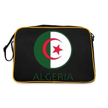 Algerien - Retro Tasche - Schwarz/Gold - Hinten