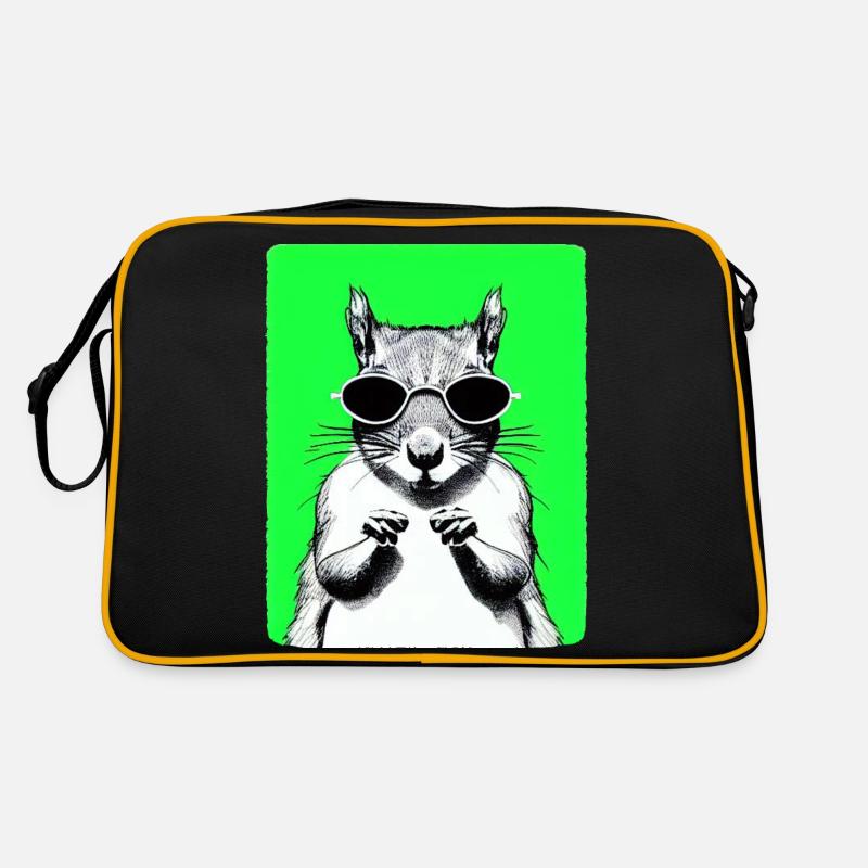 Squirrel Sunglasses Animal Cute Funny Cool 4 Retro Bag