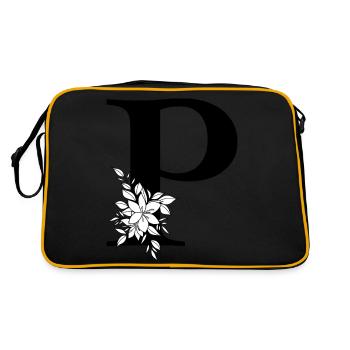 Lettre P - Sac Retro - noir/or - Dos