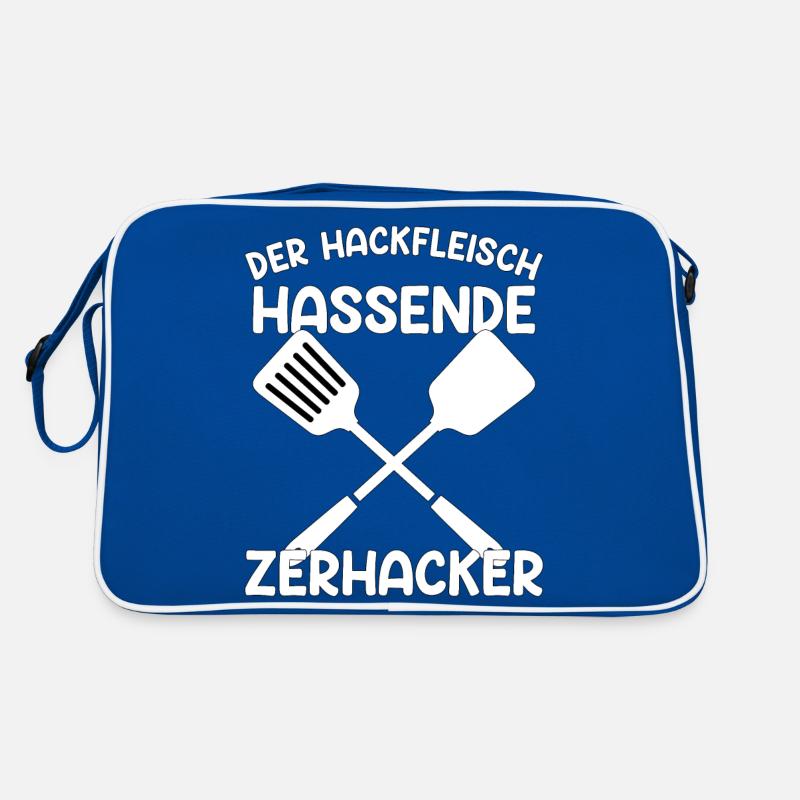 Der Hackfleischhassende Zerhacker grillen Geschenk Retro Tasche