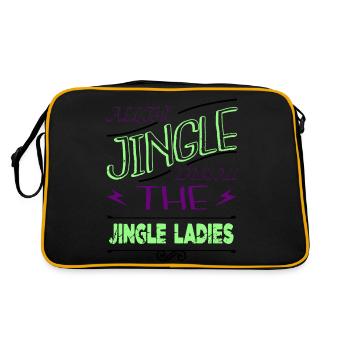 drôle d’anniversaire de Noël dork sous le sapin - Sac Retro - noir/or - Dos