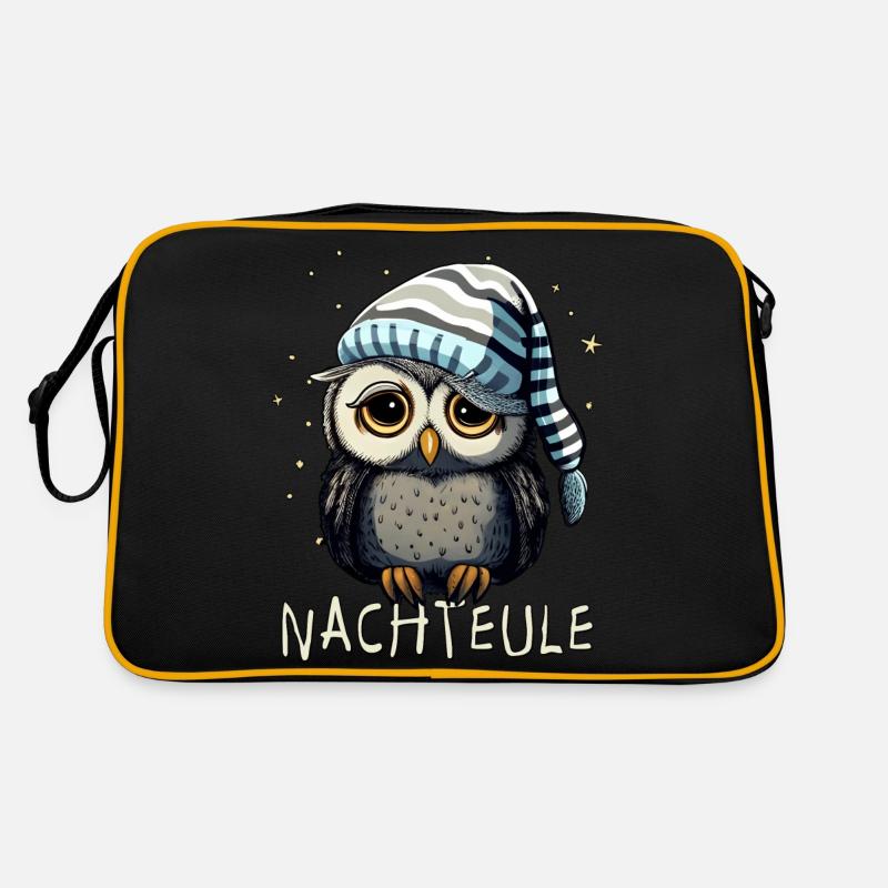 Nachteule Retro Tasche