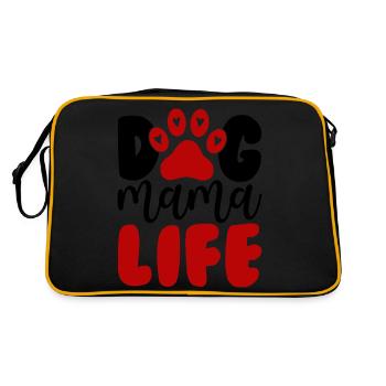 Dog Mama Life - Sac Retro - noir/or - Dos