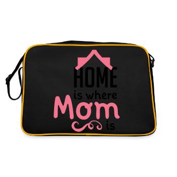 Fête des mères Maman Cadeau maternité Maman Maman - Sac Retro - noir/or - Dos