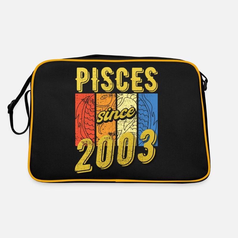 Fische 2003 Geburtstag Sternzeichen Geschenk Retro Tasche