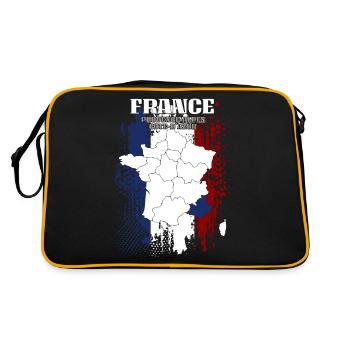 Provence Alpes Cote d Azur - Retro Tasche - Schwarz/Gold - Hinten