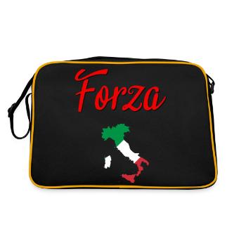 forza Italia - Sac Retro - noir/or - Dos