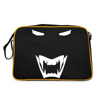 Daemon - Retro Tasche - Schwarz/Gold - Hinten