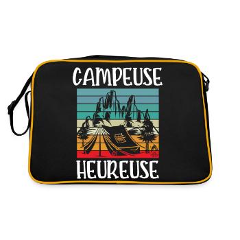 campeuse heureuse - Sac Retro - noir/or - Dos