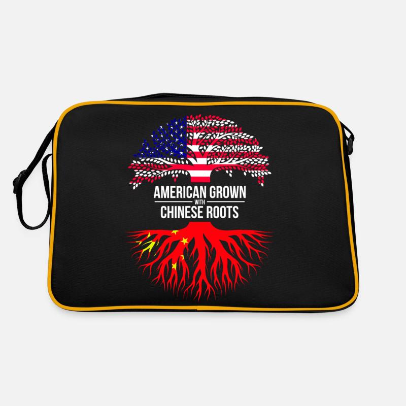 AMERICAN GROWN WITH CHINESE ROOTS Retro Bag