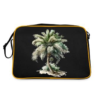 The palm tree - Retro Bag - black/gold - Back
