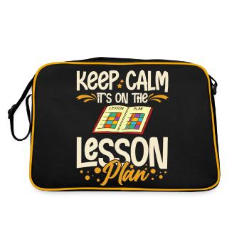 Lesson Plan Teacher Preschool Planner School - Retro Bag - black/gold - Back
