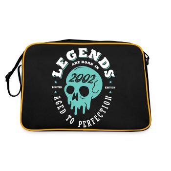 2002 anniversary skull 21 years - Retro Bag - black/gold - Back