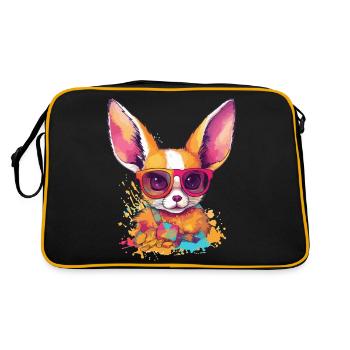 Ali le fennec - Sac Retro - noir/or - Dos