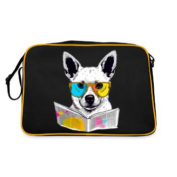 Lole dog scholar - Retro Bag - black/gold - Back