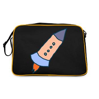 Departure into new worlds - Retro Bag - black/gold - Back