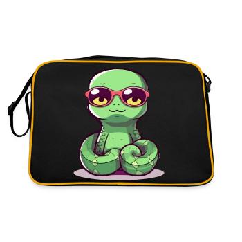 Sik le serpent à lunettes - Sac Retro - noir/or - Dos