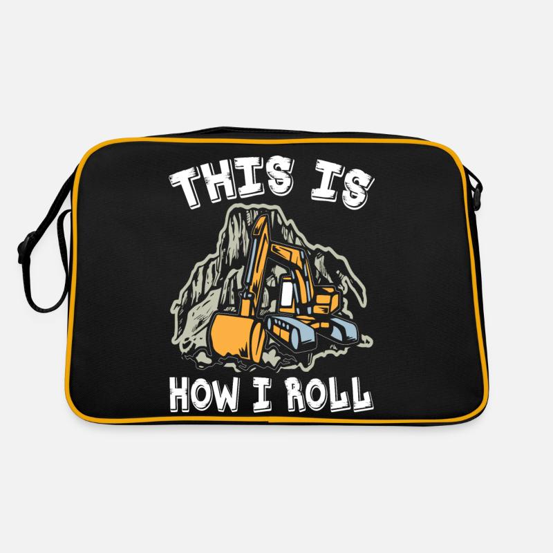 This Is How I Roll Excavator Retro Tasche
