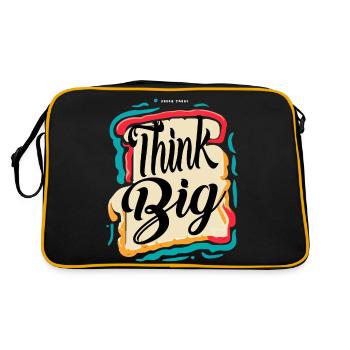 THINK BIG - Retro Bag - black/gold - Back