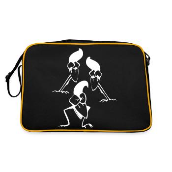 3 corbeaux - Sac Retro - noir/or - Dos