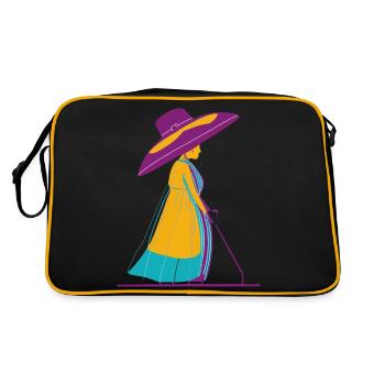 Nounou - Sac Retro - noir/or - Dos