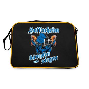 Hoffenheim kämpfen und siegen - Retro Tasche - Schwarz/Gold - Hinten