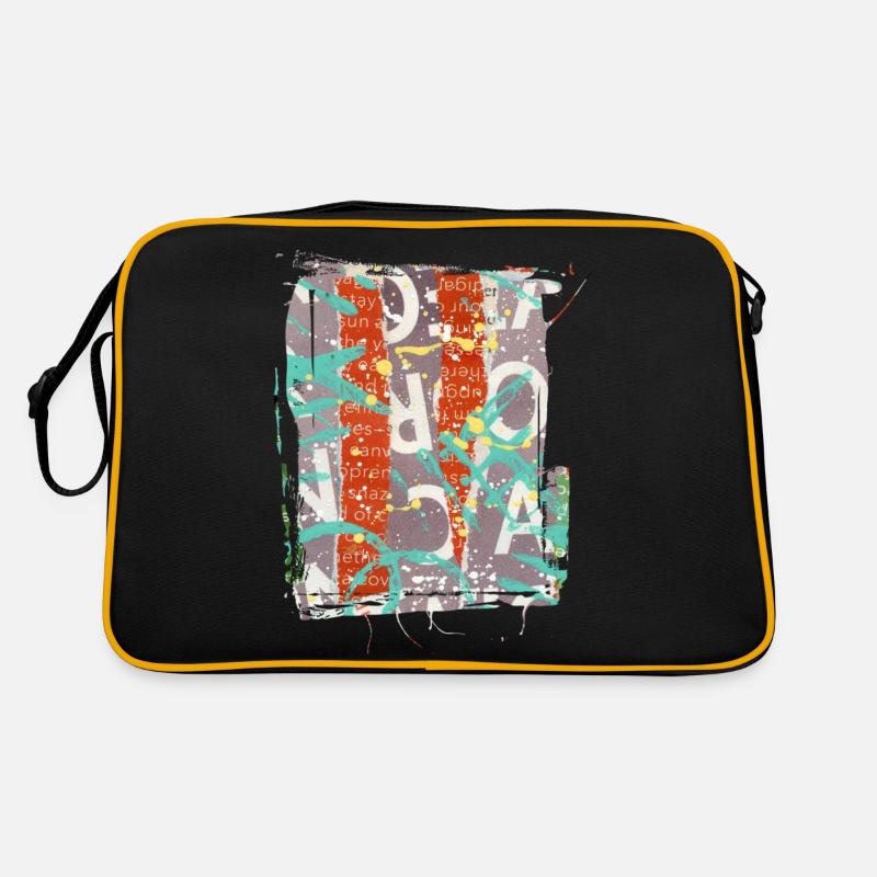 Newspaper Clips Scrapbook Magazines Alphabet Code Retro Bag