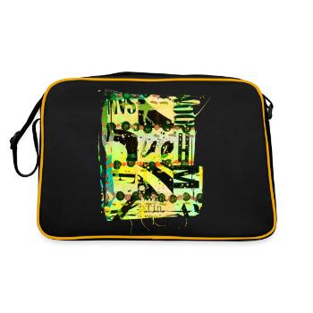 Extraits de journaux Albums Magazines Code alphabet - Sac Retro - noir/or - Dos