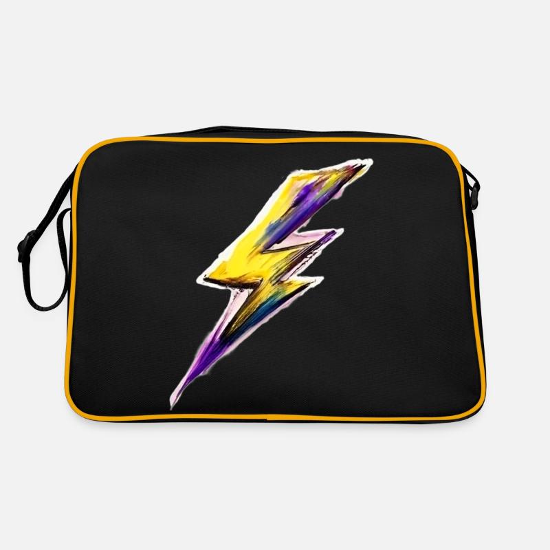Éclair Flash Stylisé Sac Retro