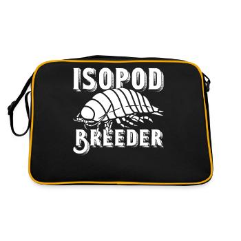 Isopod Breeding Hobby Enthusiast - Retro Bag - black/gold - Back
