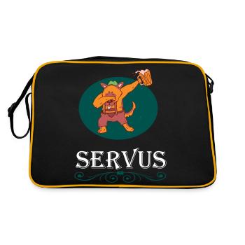 Tracht Bayrisch Trachten Bayern Ersatz Bär Tirol - Sac Retro - noir/or - Dos
