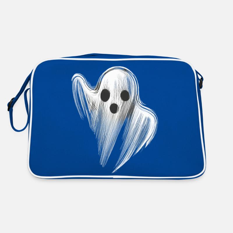 STYLIZED SCARY GHOST Retro Bag