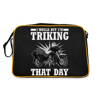 Triker - Retro Tasche - Schwarz/Gold - Hinten