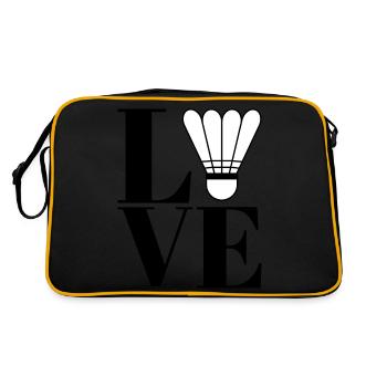 Badminton badminton badminton fan équipe de badminton - Sac Retro - noir/or - Dos