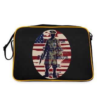 Vétérans, anciens combattant, armistice. - Sac Retro - noir/or - Dos