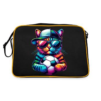Chat de football coloré prêt pour le jeu ! - L’art du football - Sac Retro - noir/or - Dos